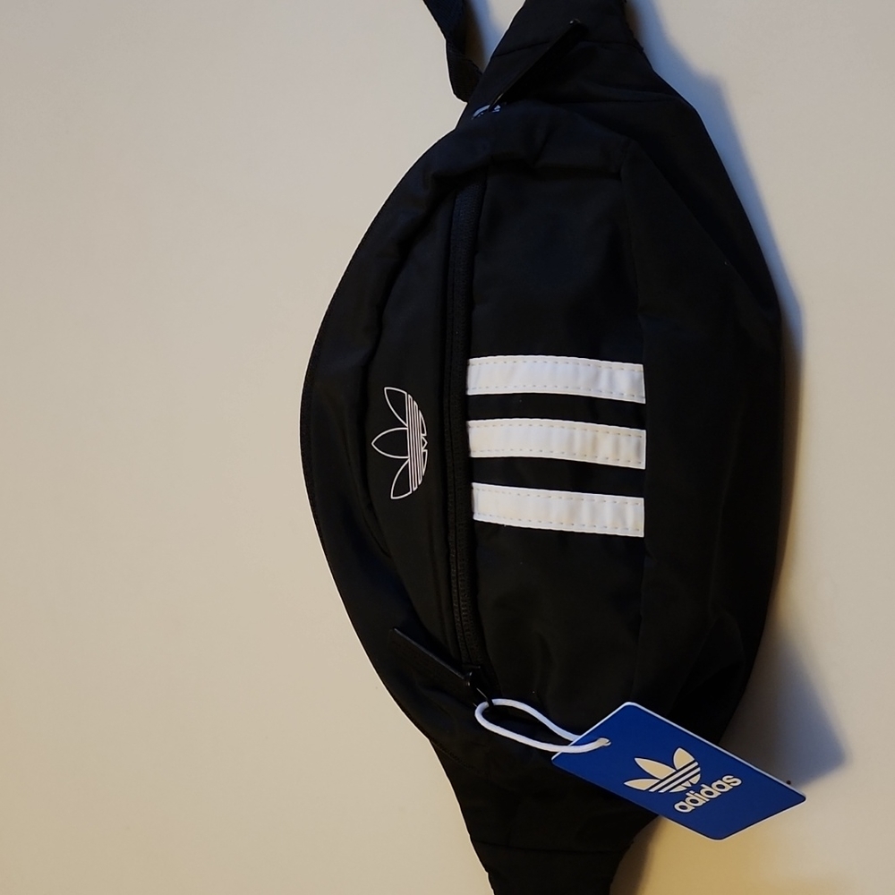Brand new Adidas Black Original 3 stripes waist pack